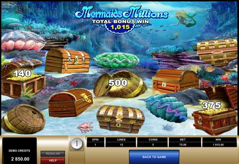 Mermaids Millions Free Play in Demo Mode and Game Review.